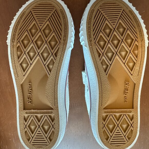 NWT PF Flyers Boy's Center Lo 3V White Canvas 13 Little Kid Hook and Loop Strap - Picture 5 of 8